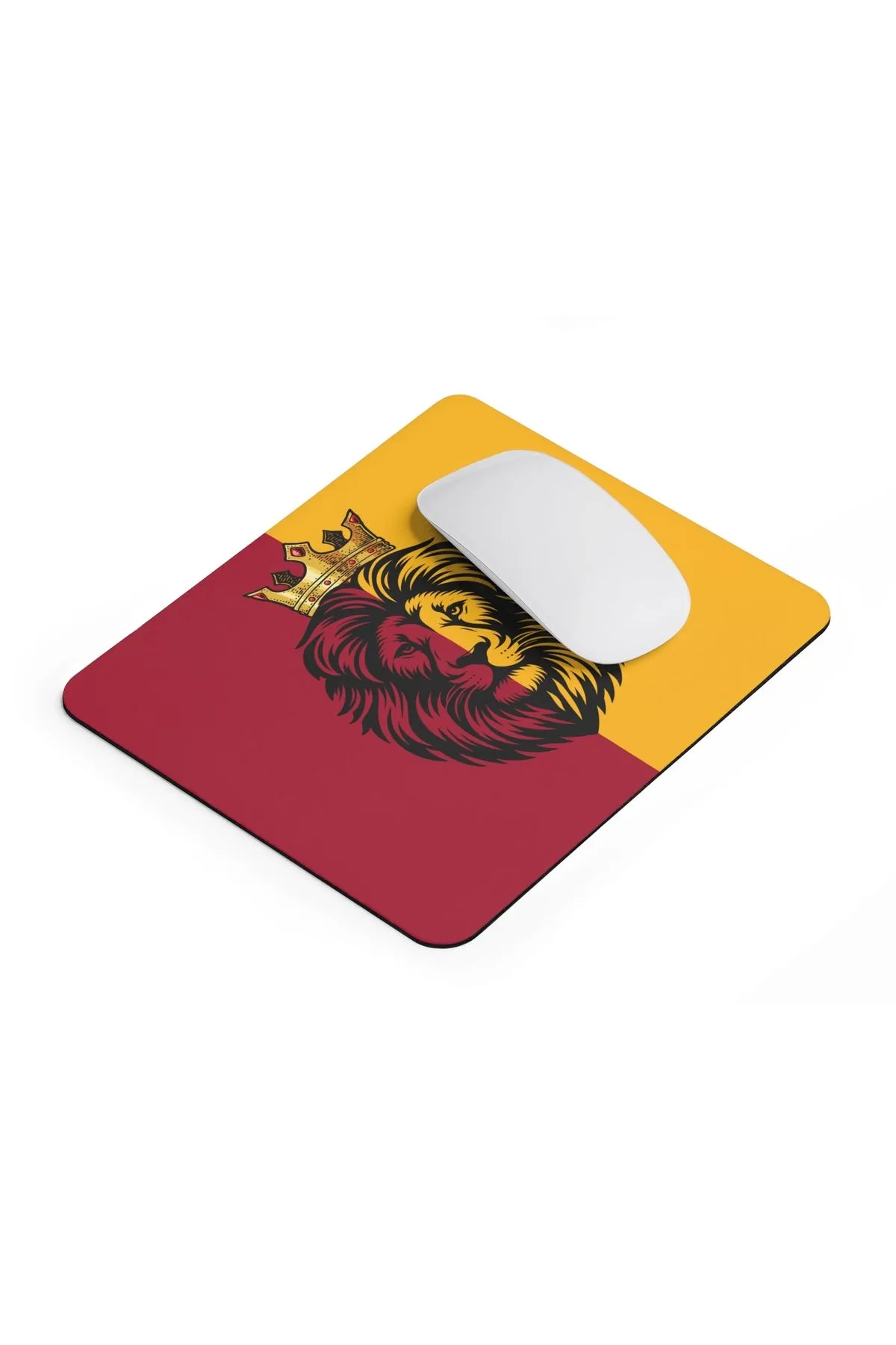 Sarı Kırmızı Aslan Desenli Taraftar Gamer Oyuncu Mouse Pad